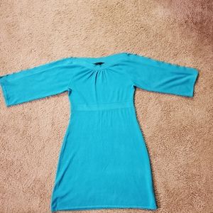 Blue Knit Dress